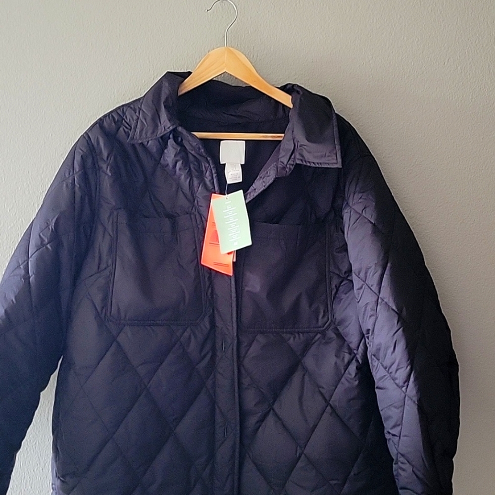 H&M Oversized Long Quilted Coat Medium